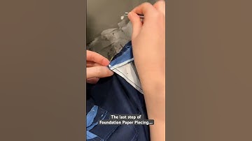 Removing Foundation Paper Piecing (FPP) papers — the last step in making the quilt block! #quilting