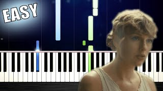 Download lagu Taylor Swift - Cardigan - EASY Piano Tutorial by PlutaX