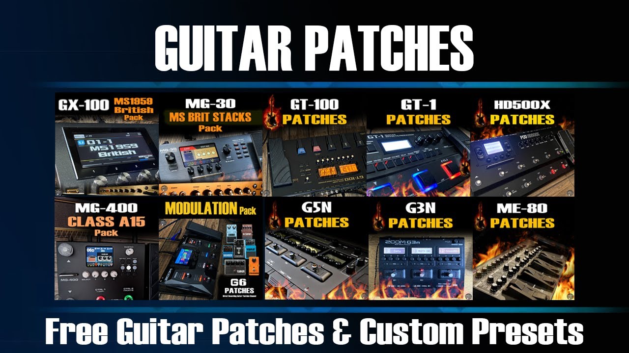 DRG GUITAR PATCHES: GX100, MG30, GT100, GT1, MG400, G6 Multi-Effects adlı videoyu YouTube'da izle DRG GUITAR PATCHES: GX100, MG30, GT100, GT1, MG400, G6 Multi-Effects adlı videoyu YouTube'da izle