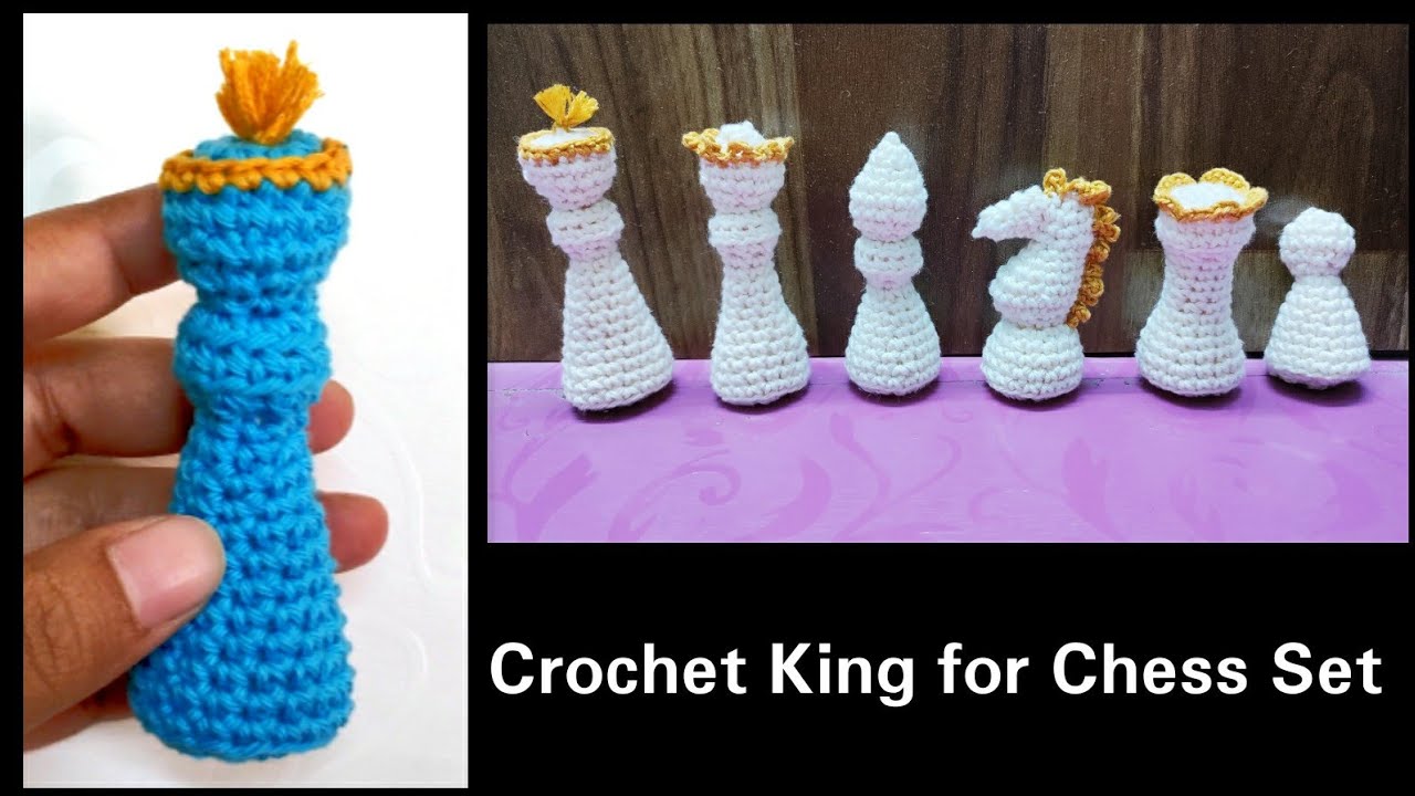 Easy Crochet Chess King Tutorial for Beginners!