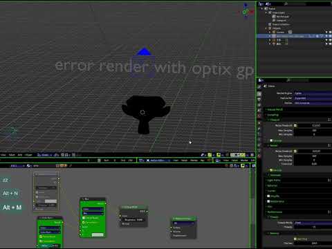 error render with optix gpu