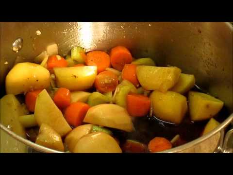 Beef Stew Recipe - Red Wine Sauce, Bacon and Veggies