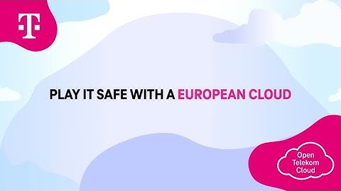 Elevator Pitch | Open Telekom Cloud | T-Systems