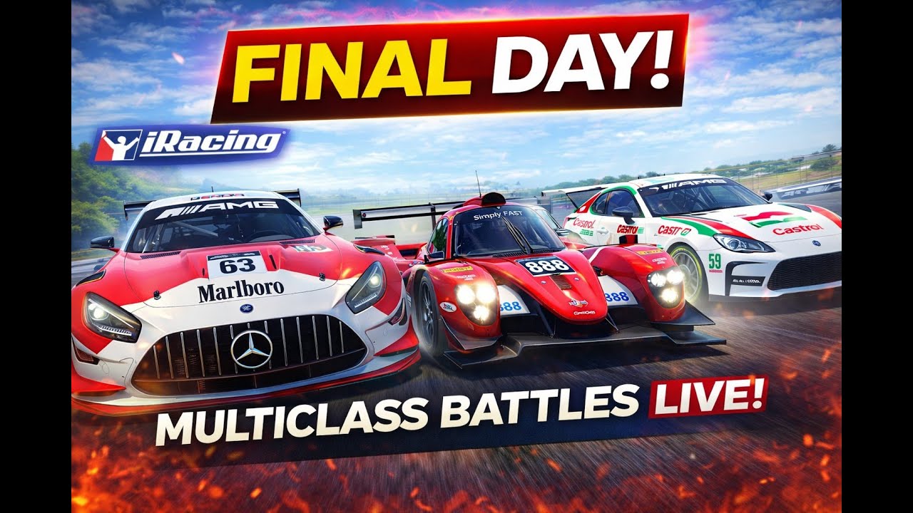 iRacing Week 9 Finale 🔥 Last Day Push | Multiclass Battles LIVE