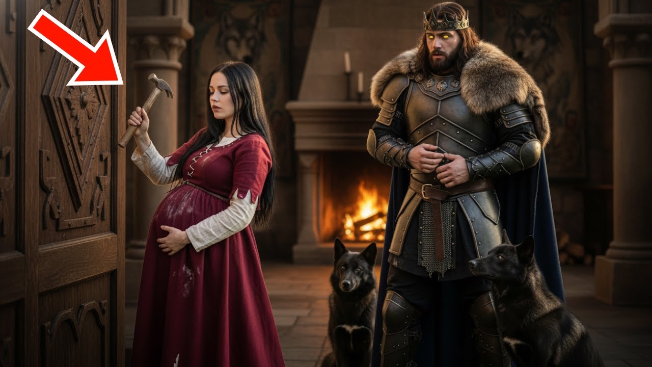 Re Licantropo vide la schiava incinta riparare le mura del suo castello e allora si rese conto che