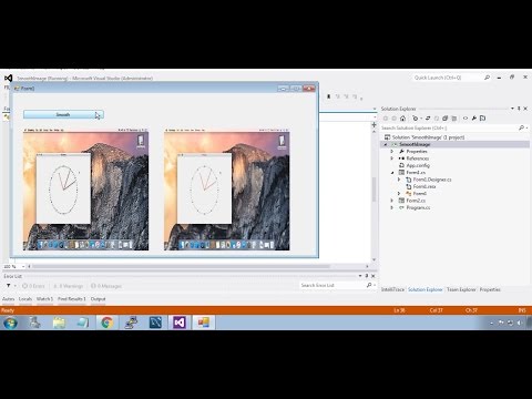 Image Sharpening filter using C#
