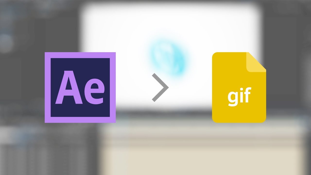 Как сохранить проект в афтер эффект как гиф