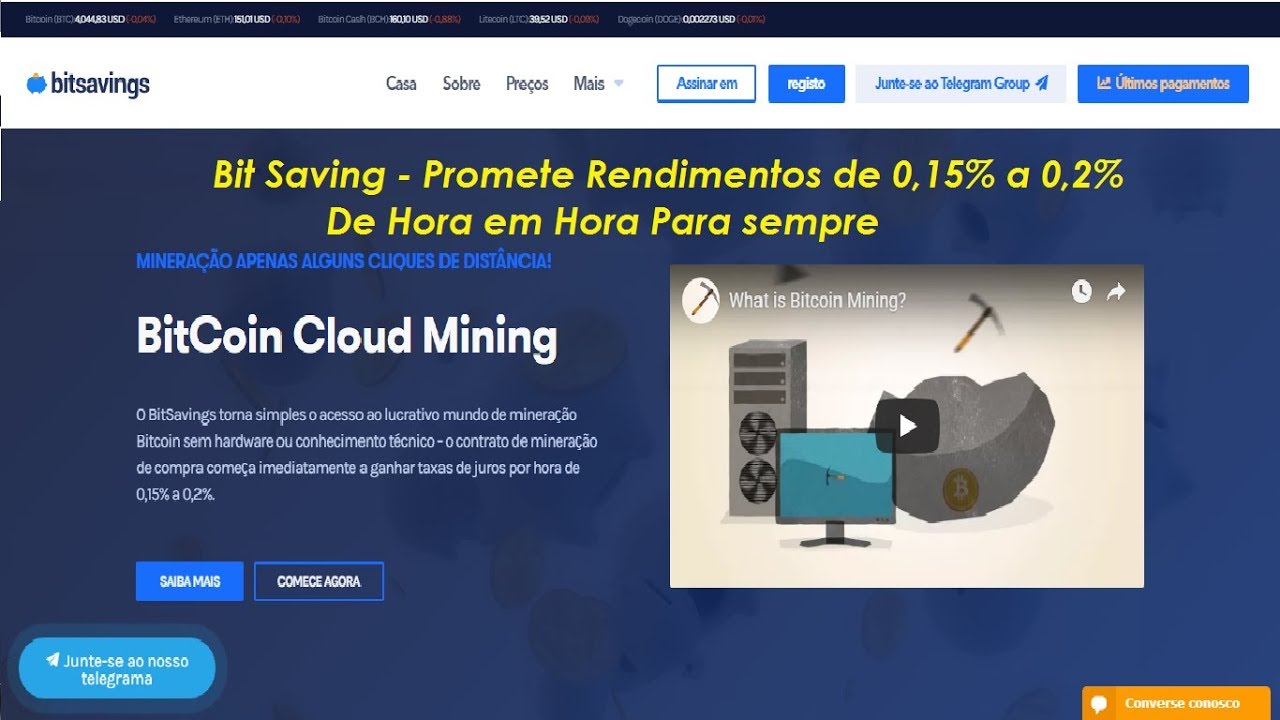 ganhar dinheiro online portugal 2019 "PAGOU INSTANTÂNEO" BITSAVINGS RETORNO DE 0,15% POR HORA POR 1 ANO+ SAQUE AO VIVO