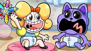 Poppy Playtime Chapter 3 BUT BABY CUTE Daily Life Animation