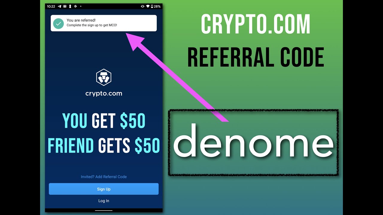 how to add referral code on crypto.com