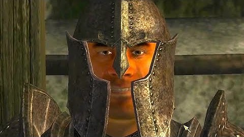 Oblivion Guard really loves his job