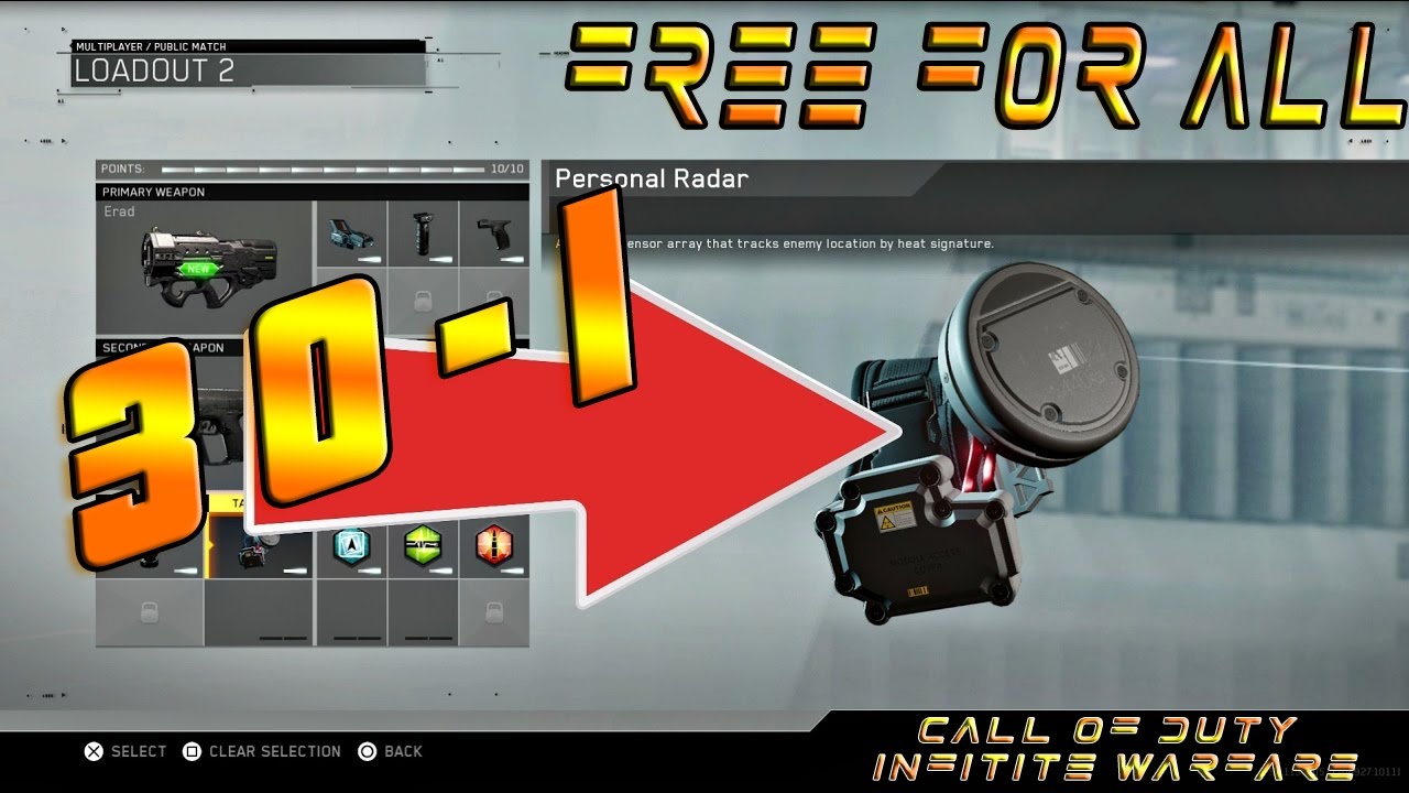 Tactic personal radar , 30-1 free for all [cod iw][Xdiixxiion] - YouTube