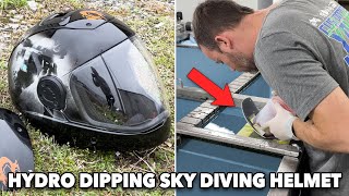 Hydro Dipping A Skydiving Helmet