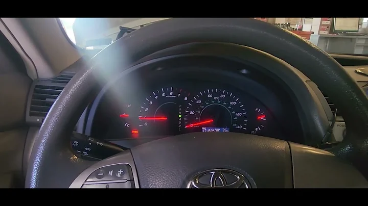 2007 and newer Toyota Camry low idle after battery replacement.