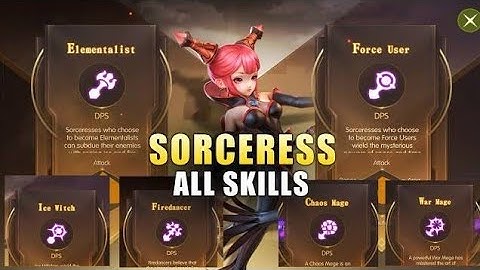 Dragon Nest II Evolution - Sorceress All Skill | Elementalist | Force User