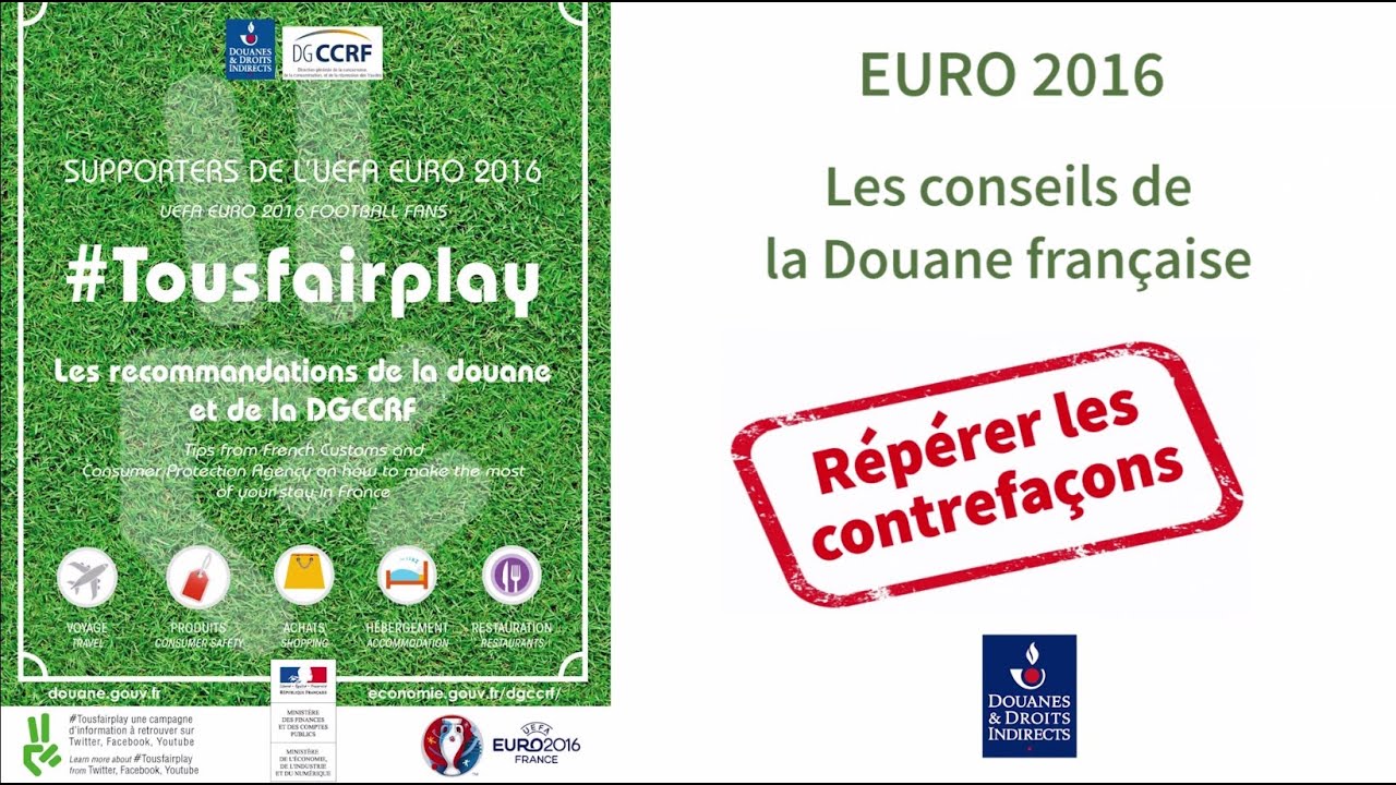 Euro 2016 : Attention aux contrefaçons ! ministère de la santé