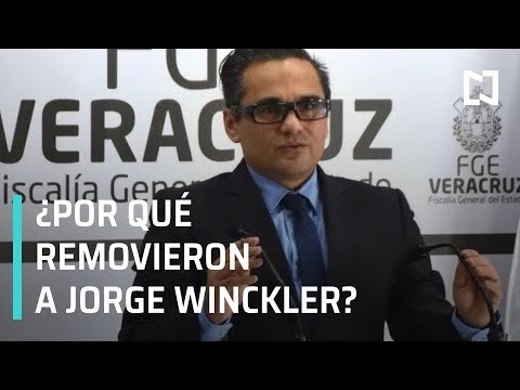 Así fue la separación de Jorge Winckler de la Fiscalía de Veracruz - En Punto