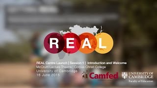 REAL Centre Launch Session 1 Introduction and welcome speeches