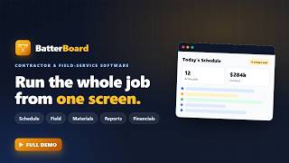 BatterBoard — Contractor & Field Service Management Software (Full Demo) screenshot 3