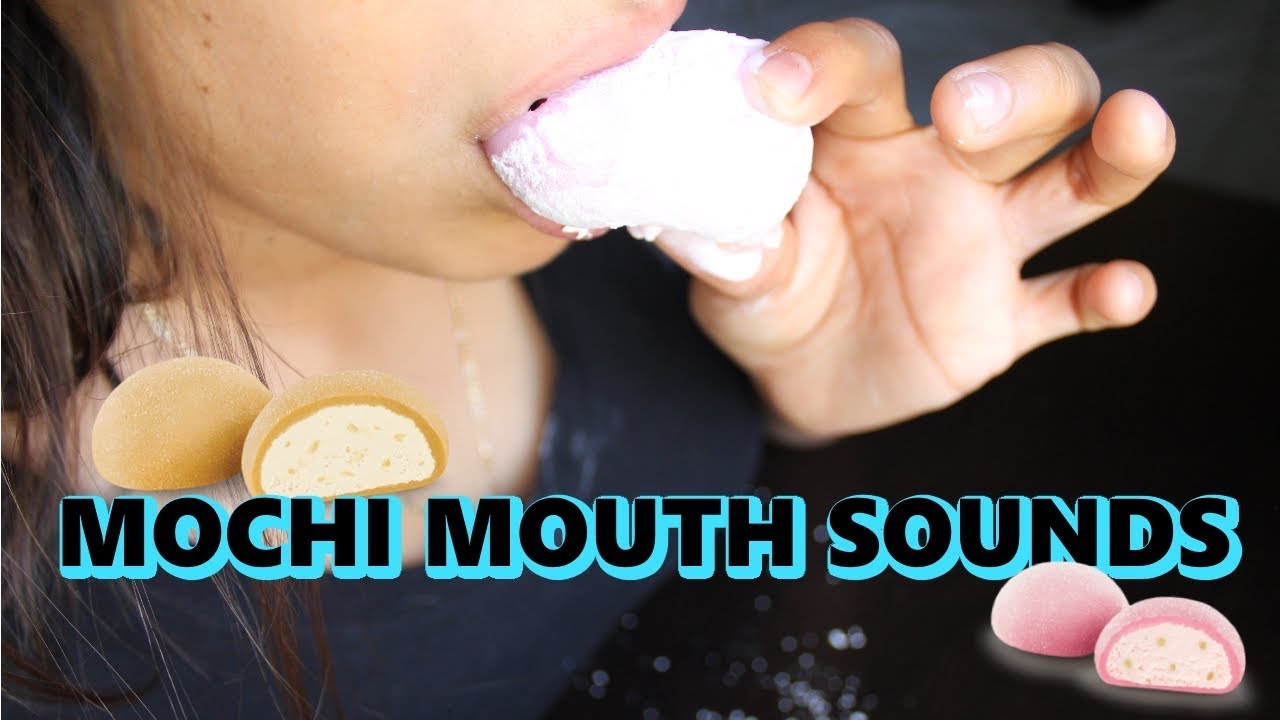 ASMR Ice Cream Mochi Sticky Mouth Sounds YouTube