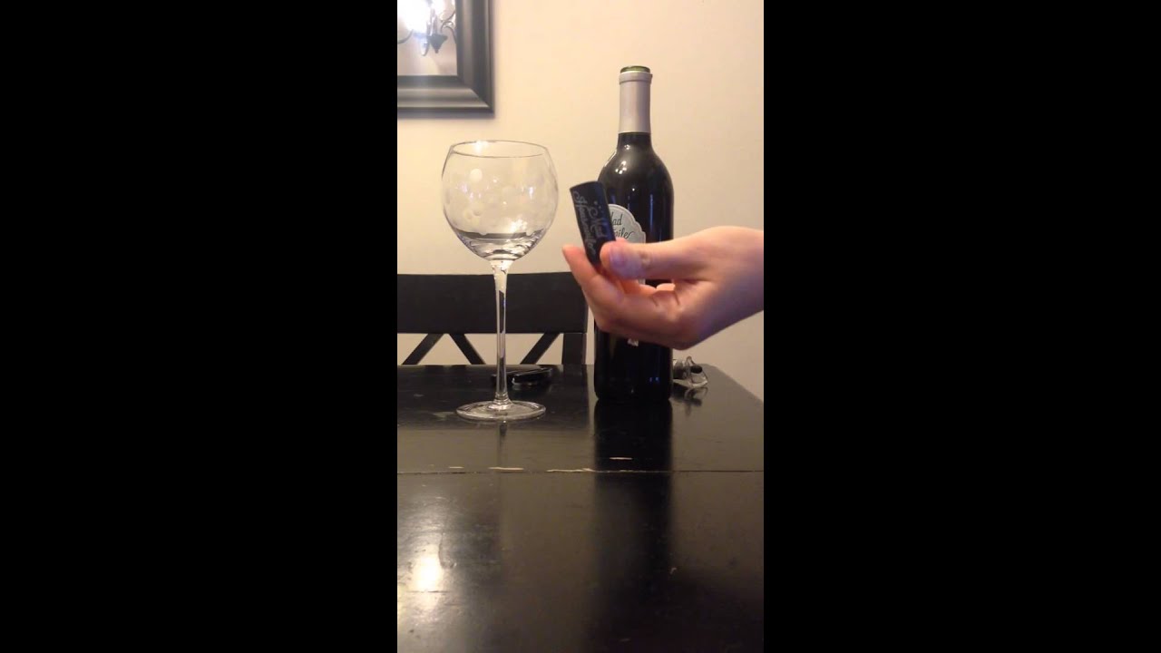 Pampered Chef wine bottle opener and dripless pourer stopper YouTube