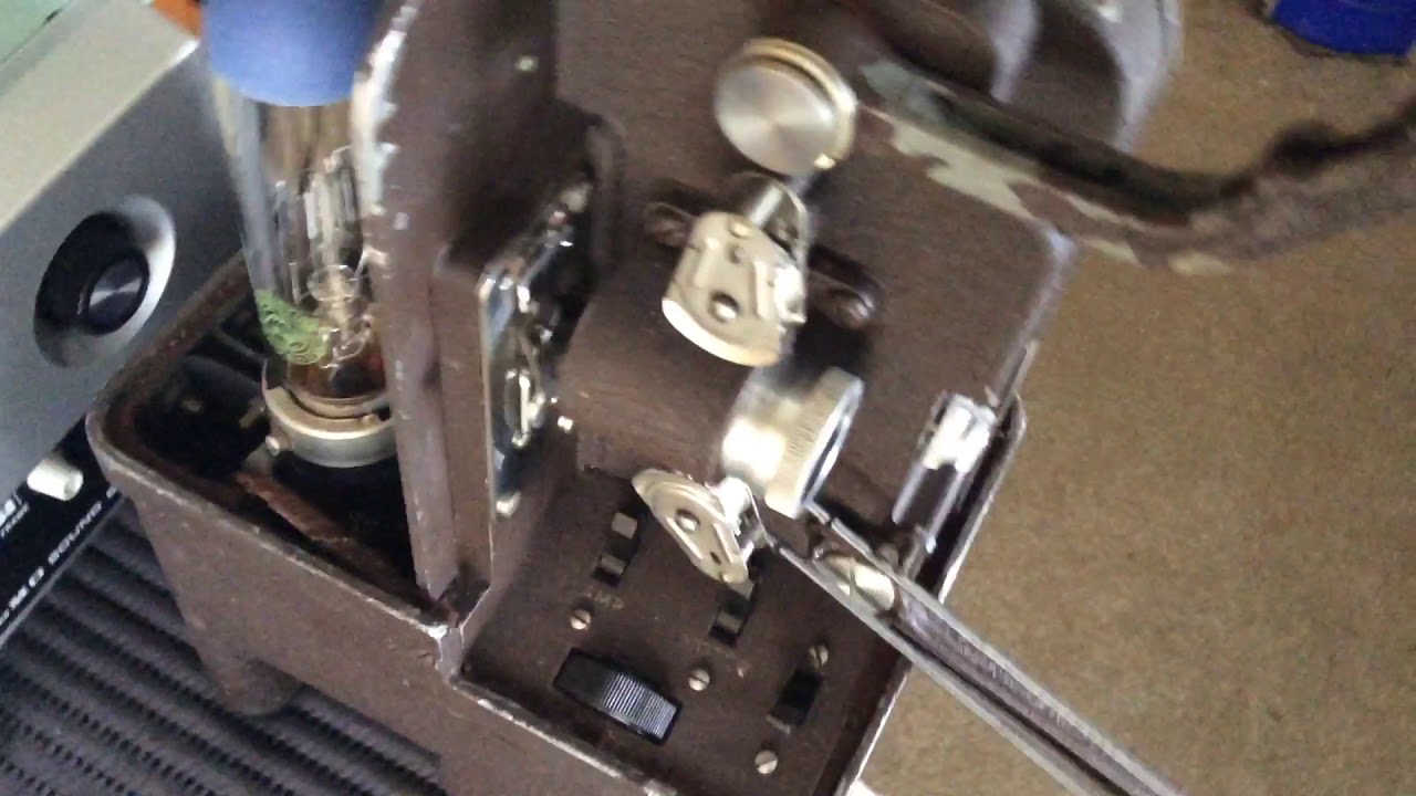 Dekko 118A standard 8mm silent film projector inner workings - YouTube