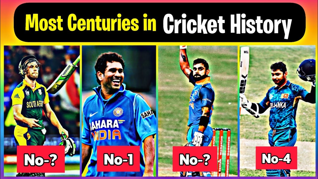 Most Centuries in Cricket History Top10 Batsman in World Cricket