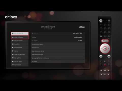 Altibox TV – Innstillinger: Sortering av kanaler