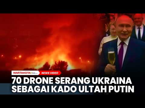 Kado Ulang Tahun Putin, 70 Rudal Serang Ukraina, Menewaskan 28 Orang