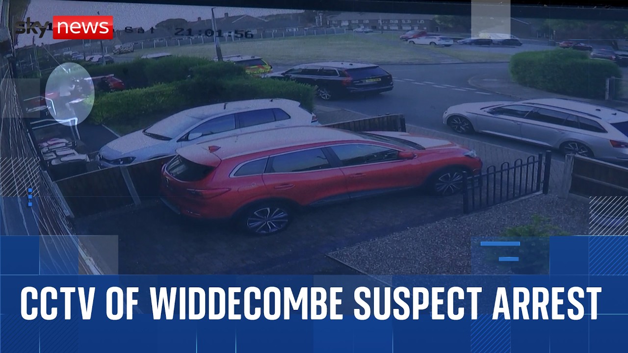 Moment man arrested after Ann Widdecombe death