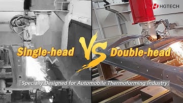 【HGTECH】New Product Launch!Dual-head Three-dimensional Five-axis Laser Cutting Intelligent Equipment