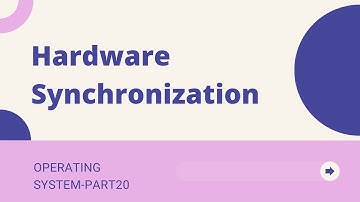 Hardware Synchronization | Mutex Locks | Test and Set Lock | Lecture 20