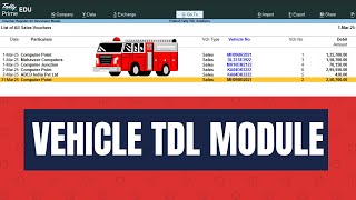 Vehicle No. Tally TDL Module