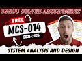 MCS-014 Solved Assignment 2023-24 | IGNOU BCA Free Assignment Solution SEM 3 MCS 14 | By ISM