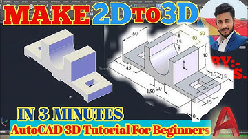 Autocad 3D Drawing || Autocad 3d Tutorial for beginners #trending #autocad3d #autocadforbeginners
