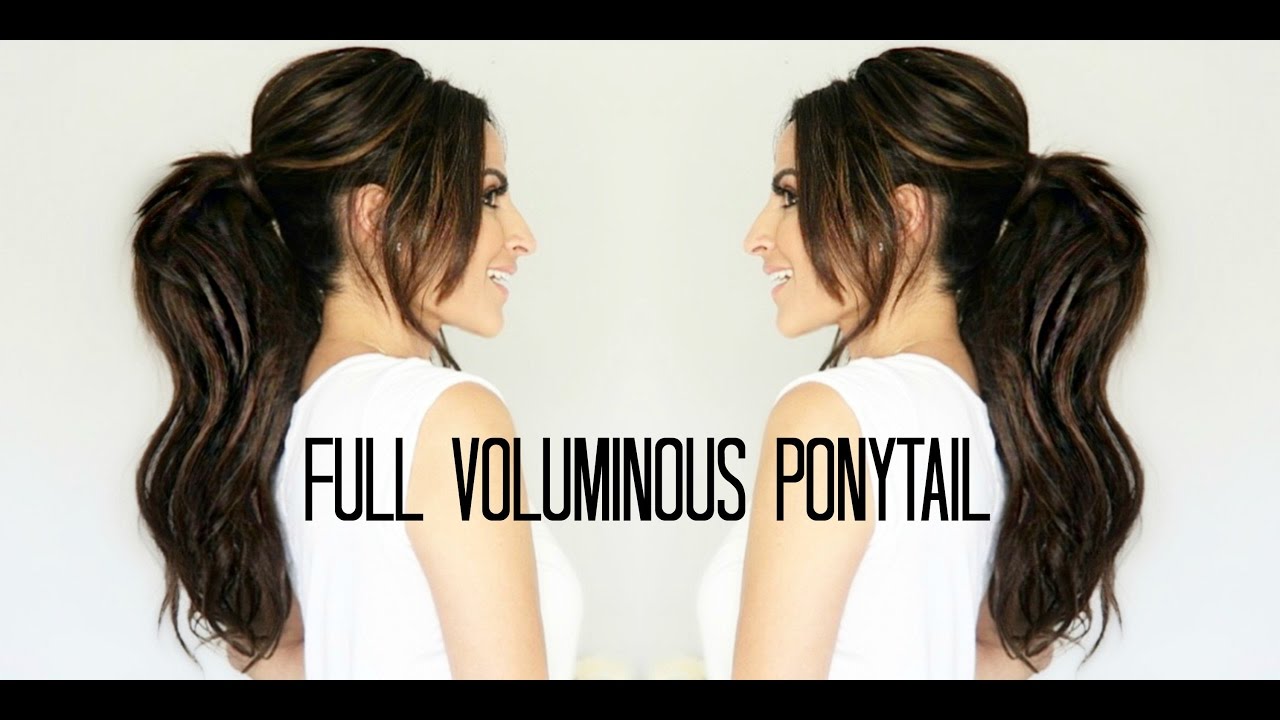 How to Big Voluminous Ponytail with Extensions