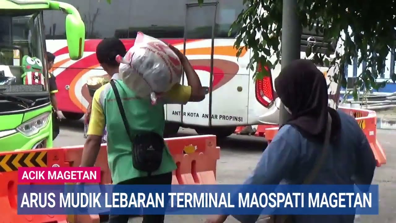 TUJUAN BANDUNG BUS GUNUNG HARTA TERMINAL MAOSPATI MAGETAN ARUS MUDIK LEBARAN 2026