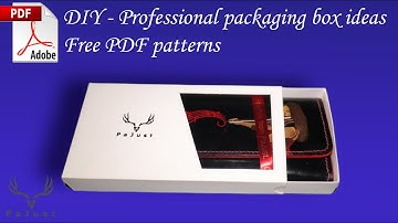 How to make custom DIY packaging box for your small business - Part 2 (Free PDF pattern)