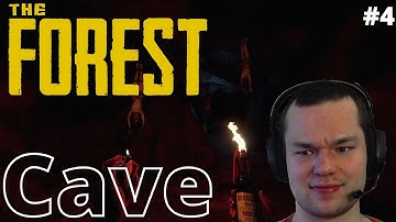 Exploring a cave in The Forest Let