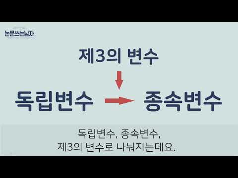 spss 기초 - [변수] 개념 정리! 독립변수, 종속변수, 외생변수, 제3의변수