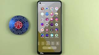 How to change 4x5 5x5 home screen app layout on Realme 8 Android 12 screenshot 3