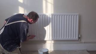 Painting & Decorating, How to paint a radiator with a roller.