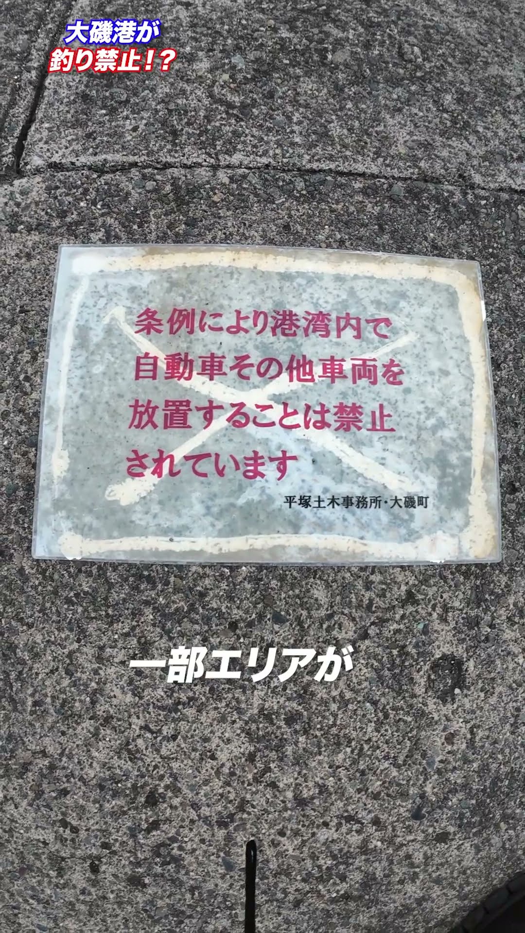 Why is fishing prohibited at Oiso Port? I went to see for myself
