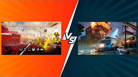 Comparing Voxel destruction physics and teardown￼!