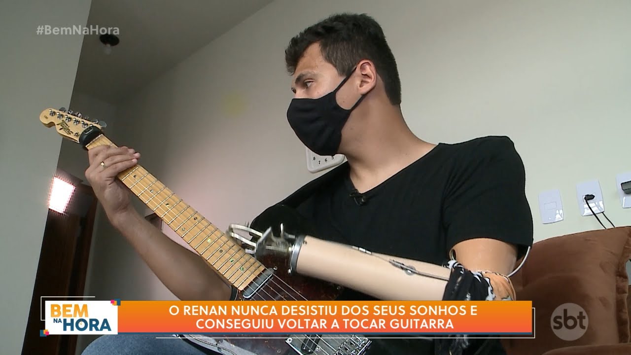 Renan sofreu um acidente e teve um braço amputado, mas isso não atrapalhou o sonho dele!