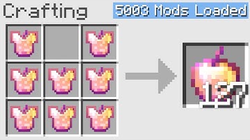 Minecraft UHC but crafting recipes are RANDOM... with 5,000 mods.
