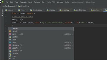 Créer votre interface graphique facilement avec le langage Python