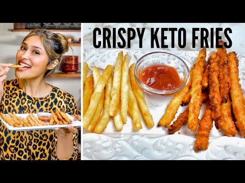 CRISPY KETO FRENCH FRIES WITH A SECRET INGREDIENT! How to make Keto French Fries with a Twist!