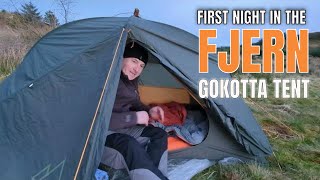 #328 First Night In The FJERN GOKOTTA Tent | Fast Light Overnight & Relaxing Lochside Camp |