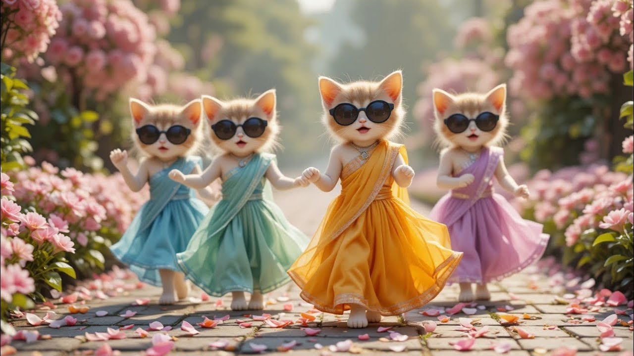 बिल्ली का मजेदार डांस |Cutest Cat videos funny dance🤣💃Videos for cats 